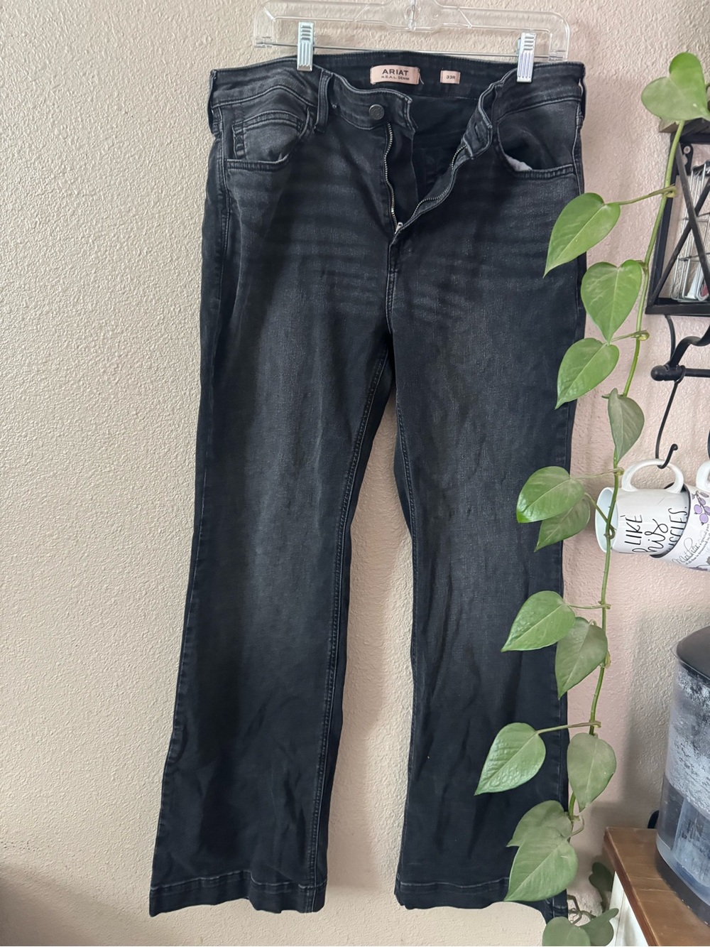 ARIAT WOMEN'S HIGH RISE LEILANI SLIM TROUSER STRETCH DENIM JEANS